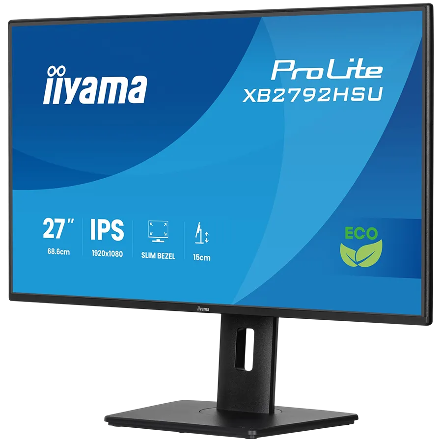 IIYAMA Monitor LED XB2792HSU-B1 27" IPS 1920x1080 4-side slim bezel 120Hz 300cd 1500:1 3ms HDMI DP USB HUB Full Ergo Slika 3