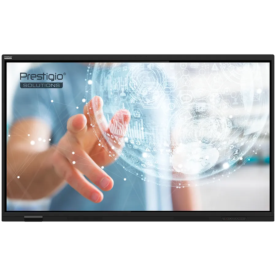 PRESTIGIO SOLUTIONS Multiboard 75-inch Light Series Gen 7, Android 14, Google EDLA, AI button, 8/128GB, 50TP, black Slika 1