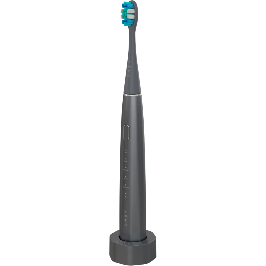 Wireless Tooth Brush, Grey, 3 Brush Heads, 1400mAh, Function: Soft, Clean, Massage, White, Sweep Slika 1