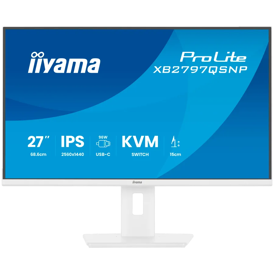 27 IPS panel 2560x1440 EyeComfort 15cm Height Adj Stand USB-C Dock LAN 96W PD DP-OUT 1ms 350cdm2 Speakers USB-C KVM HDMI DisplayPort USB HUB 2x3.2 2xC Slika 1