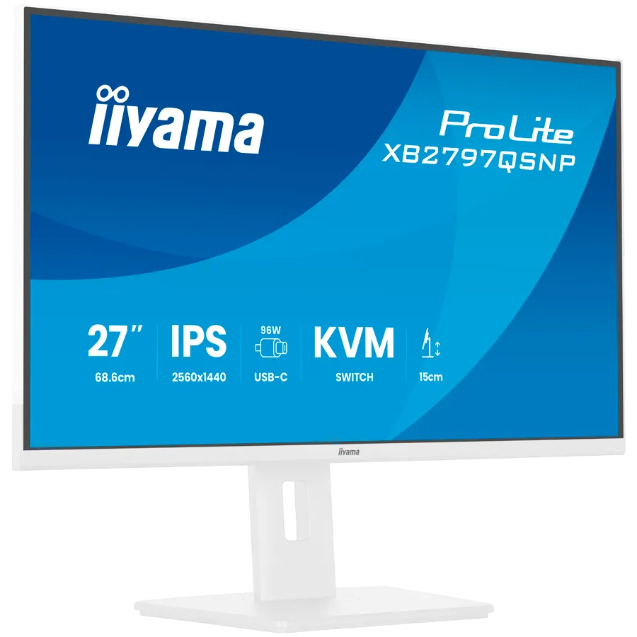 27 IPS panel 2560x1440 EyeComfort 15cm Height Adj Stand USB-C Dock LAN 96W PD DP-OUT 1ms 350cdm2 Speakers USB-C KVM HDMI DisplayPort USB HUB 2x3.2 2xC Slika 3