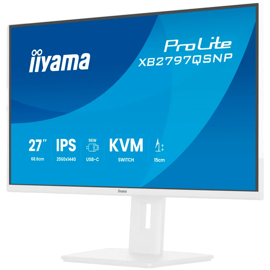 27 IPS panel 2560x1440 EyeComfort 15cm Height Adj Stand USB-C Dock LAN 96W PD DP-OUT 1ms 350cdm2 Speakers USB-C KVM HDMI DisplayPort USB HUB 2x3.2 2xC Slika 4