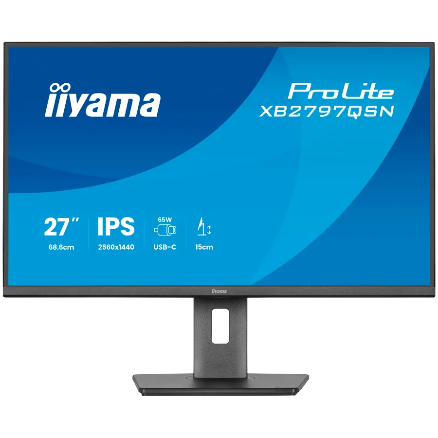 27" IPS-panel, 2560x1440, EyeComfort, 15cm Height Adj. Stand, USB-C Dock (LAN/65W PD/DP-OUT) 1ms, 350cd/m2, Speakers, USB-C, HDMI, DisplayPort, USB HUB (2x3.2+2xC) Slika 1