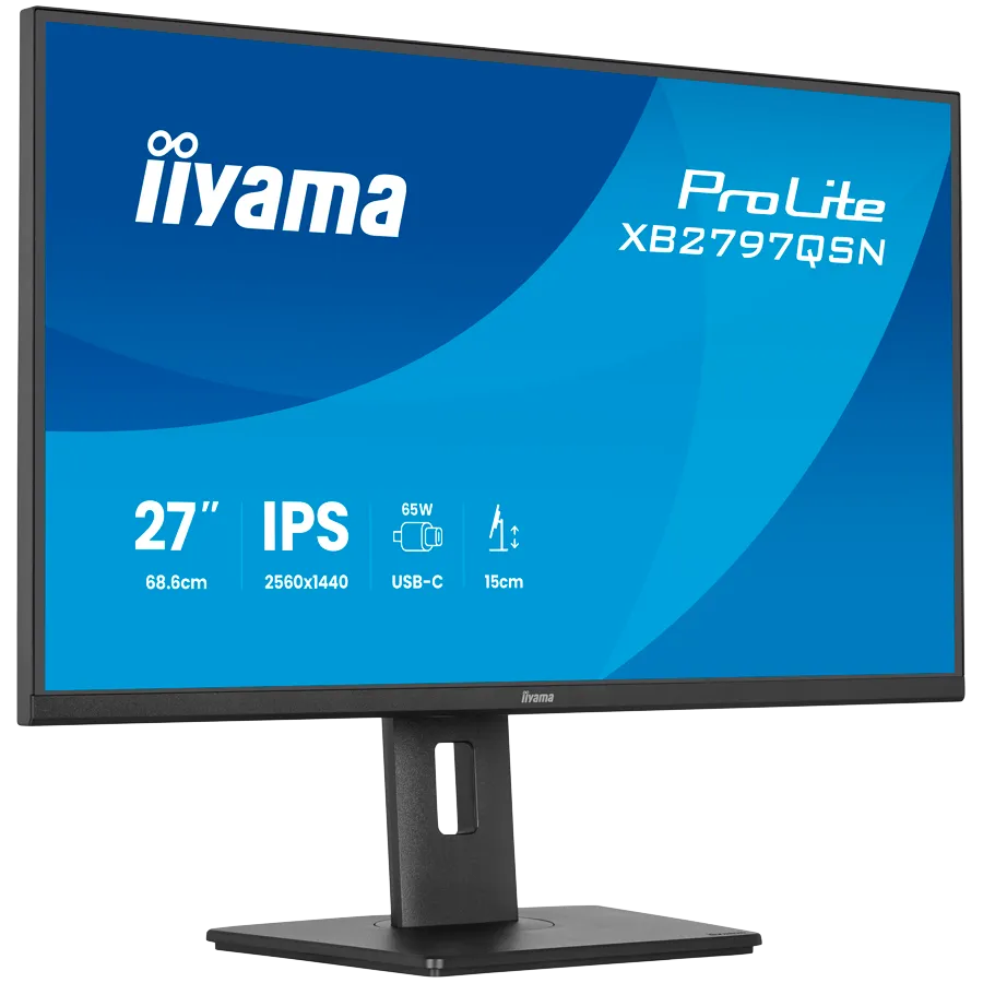 27" IPS-panel, 2560x1440, EyeComfort, 15cm Height Adj. Stand, USB-C Dock (LAN/65W PD/DP-OUT) 1ms, 350cd/m2, Speakers, USB-C, HDMI, DisplayPort, USB HUB (2x3.2+2xC) Slika 3