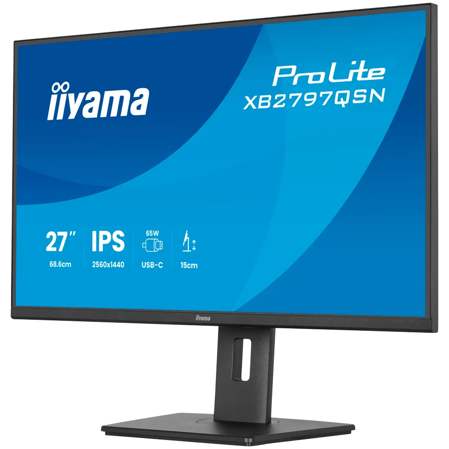 27" IPS-panel, 2560x1440, EyeComfort, 15cm Height Adj. Stand, USB-C Dock (LAN/65W PD/DP-OUT) 1ms, 350cd/m2, Speakers, USB-C, HDMI, DisplayPort, USB HUB (2x3.2+2xC) Slika 4