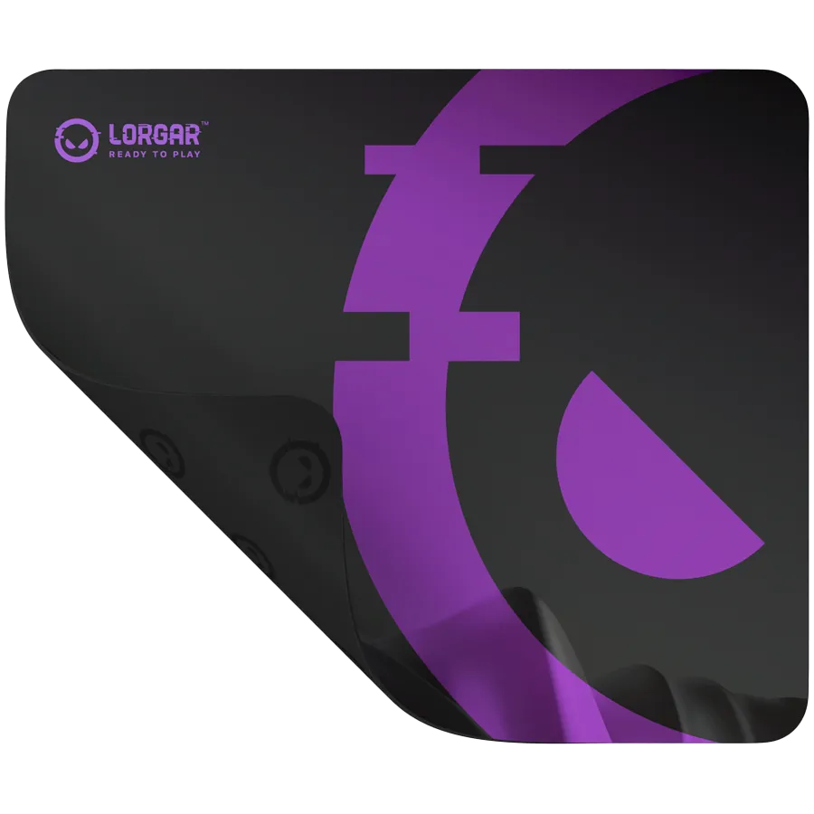 Full print white and black design, Bottom is black rubber with embossed LORGAR logo, with trimmed edges stitching Slika 2
