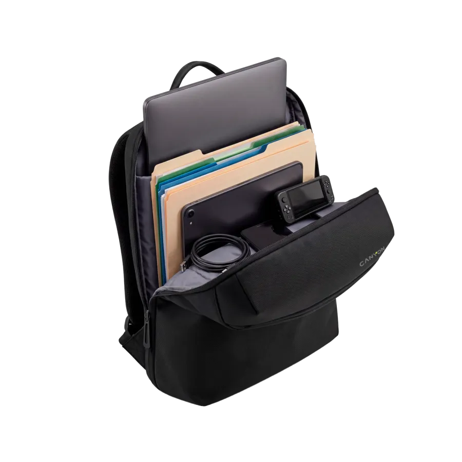CANYON 11L laptop backpack 28x10x42cm Cosmic Black Slika 11