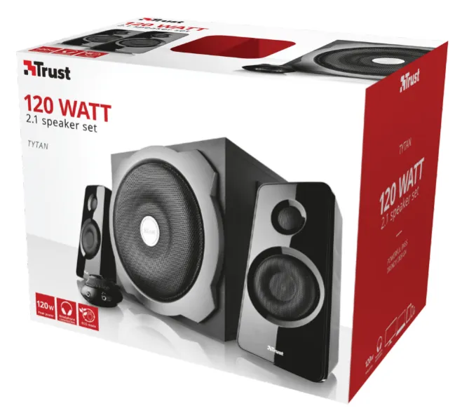 Trust Zvucnik TRUST Tytan 2.1/120W(60W RMS)/crna Slika 2