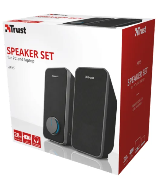 Trust Zvucnik TRUST Arys 2.0 28W(14W RMS)/crna Slika 2