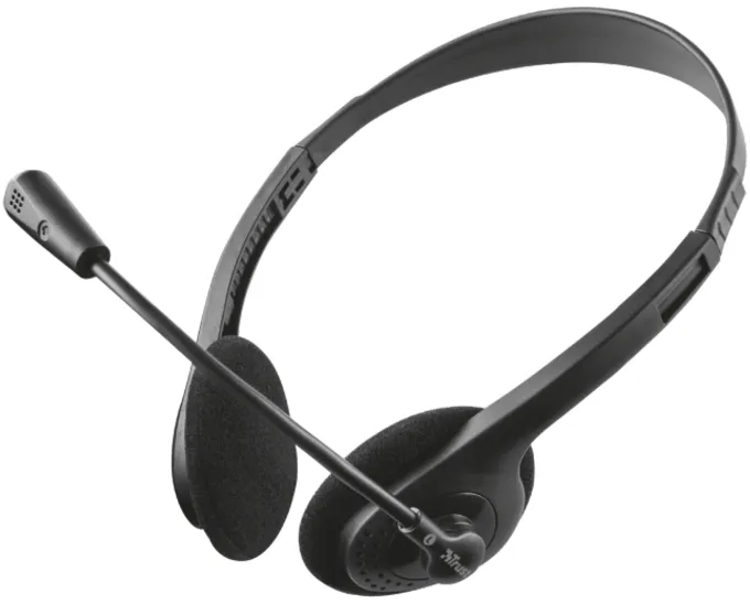 Trust Slušalice TRUST Primo Chat Headset žicne/3,5mm+2x3,5mm/crna Slika 1