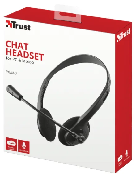 Trust Slušalice TRUST Primo Chat Headset žicne/3,5mm+2x3,5mm/crna Slika 2