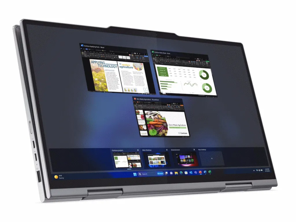 Lenovo Laptop LENOVO ThinkPad X1 2in1 G9 Win11 Pro/14" 2.8K OLED Touch/U7-155U/32GB/1TB/FPR/bklt eng/siva Slika 8