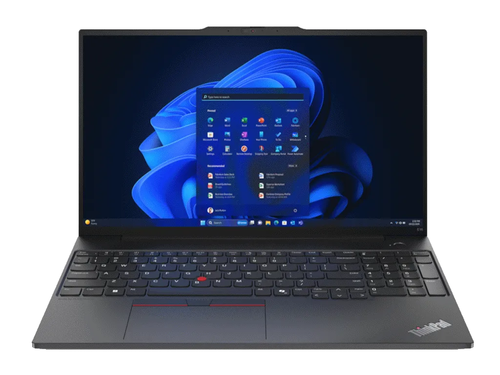 Lenovo Laptop LENOVO ThinkPad E16 G2 DOS/16" WUXGA/U7-155H/32GB/1TB/FPR/bklt eng/crna Slika 2