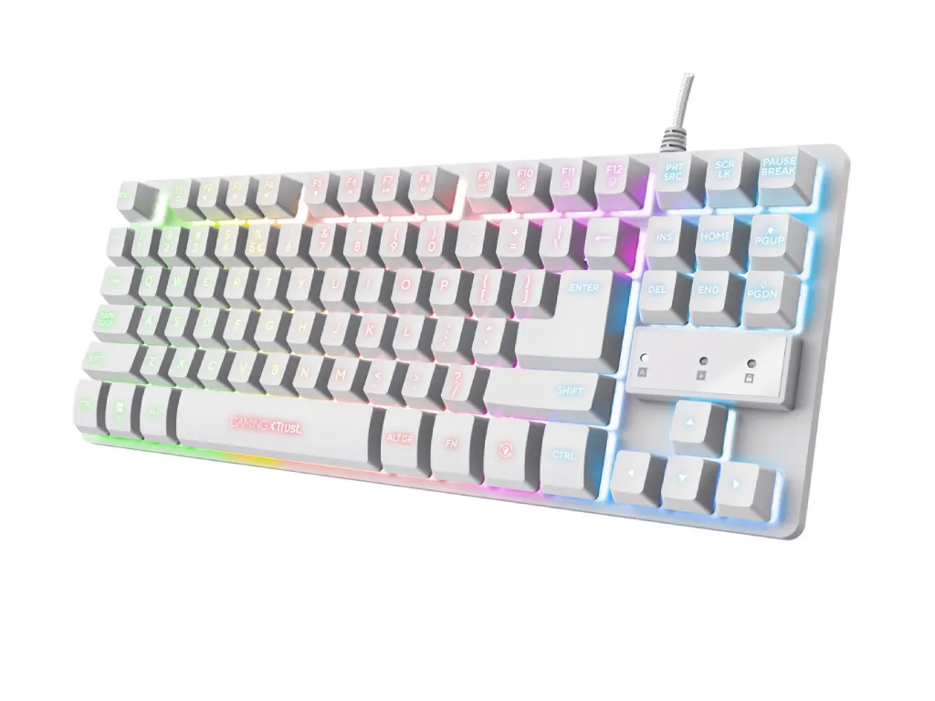 Trust Tastatura TRUST GXT833 THADO žicna/RGB/gaming/bela Slika 3