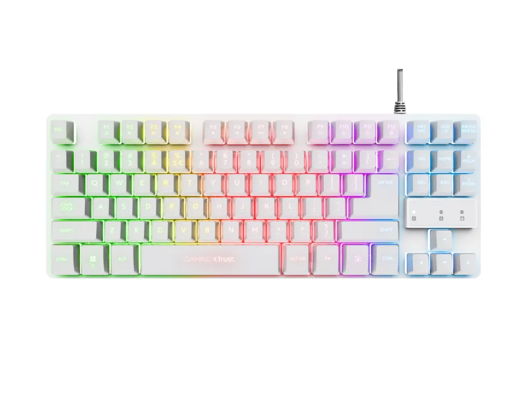 Trust Tastatura TRUST GXT833 THADO žicna/RGB/gaming/bela Slika 1