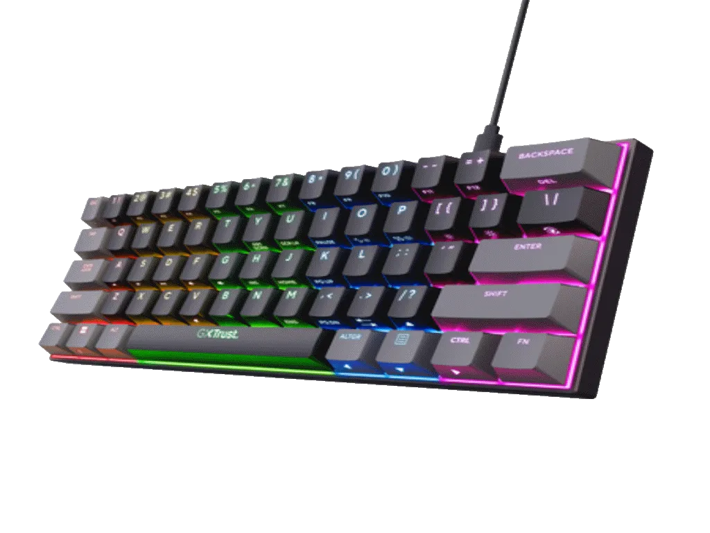 Tastatura TRUST GXT867 ACIRA 60% MINI/mehanicka/Gaming/ US/crna Slika 2