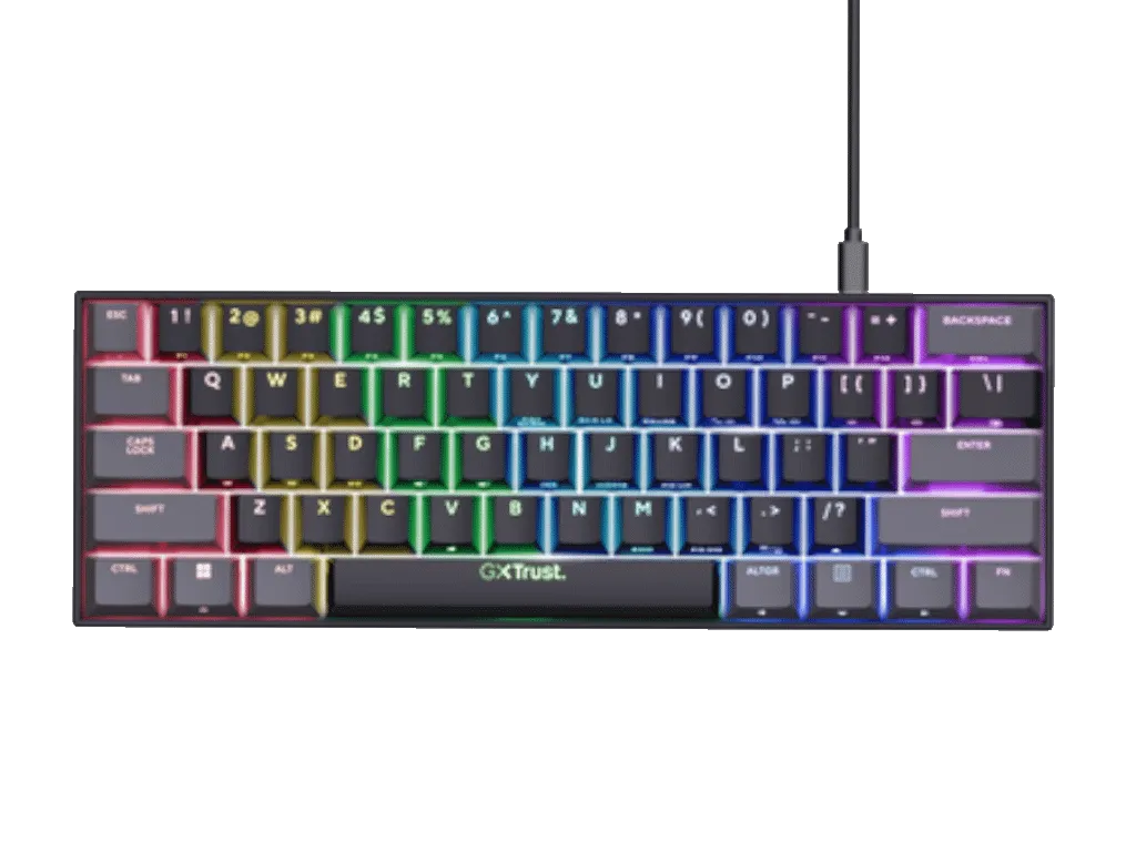 Tastatura TRUST GXT867 ACIRA 60% MINI/mehanicka/Gaming/ US/crna Slika 1
