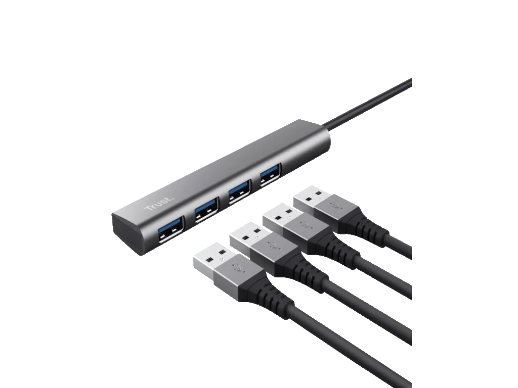Trust Adapter TRUST HALYX USB HUB-3.2/4xUSB/siva Slika 1