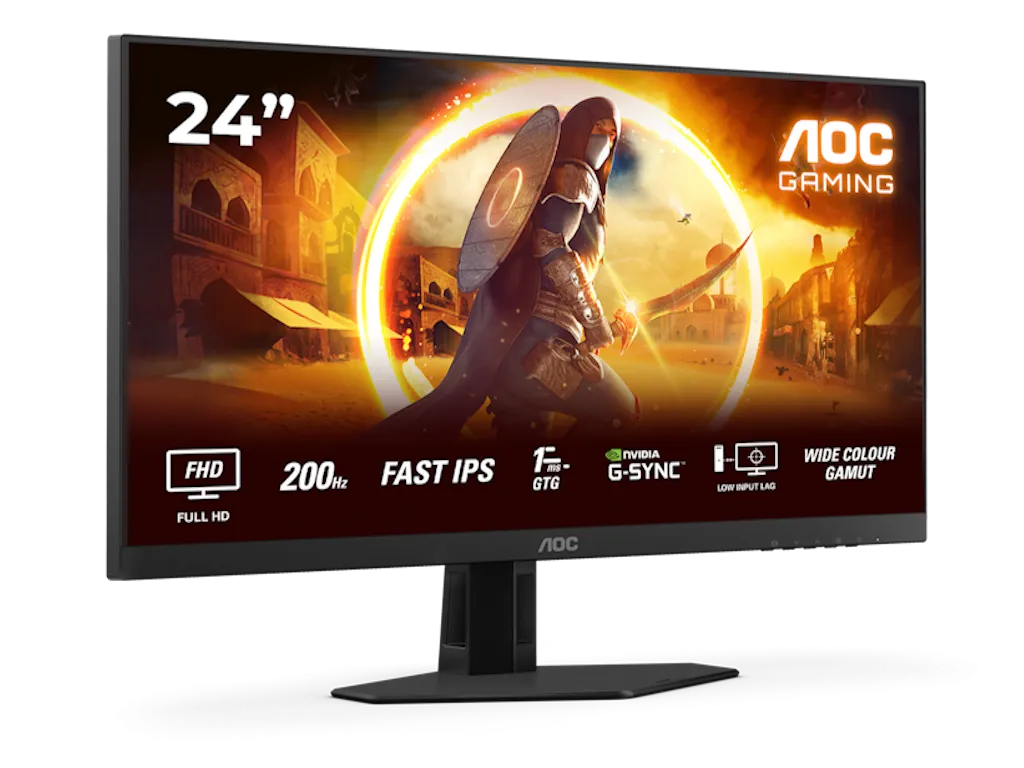 Monitor AOC 24G4HRE 23.8"/IPS/1920x1080/200Hz/1ms GtG/HDMIx2,DP/Gsync,freesync/zvucnici/crna Slika 2