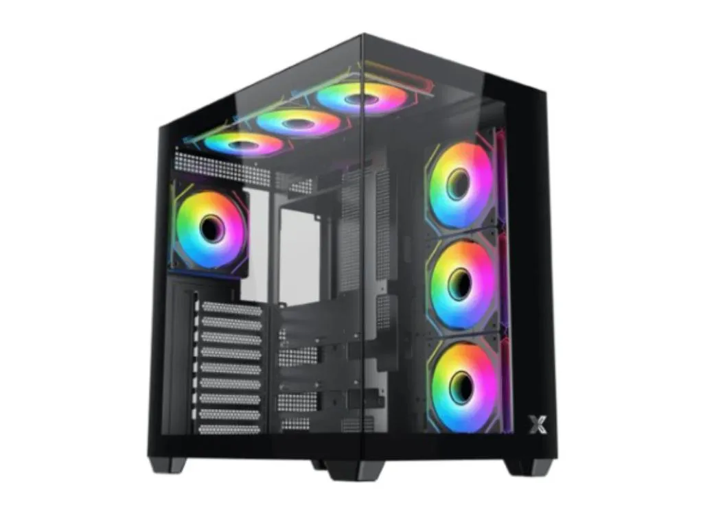 Kucište XIGMATEK Aqua V Air Gaming/ATX/Micro ATX/Mini ITX/ARGB/bez napajanja/crna Slika 1