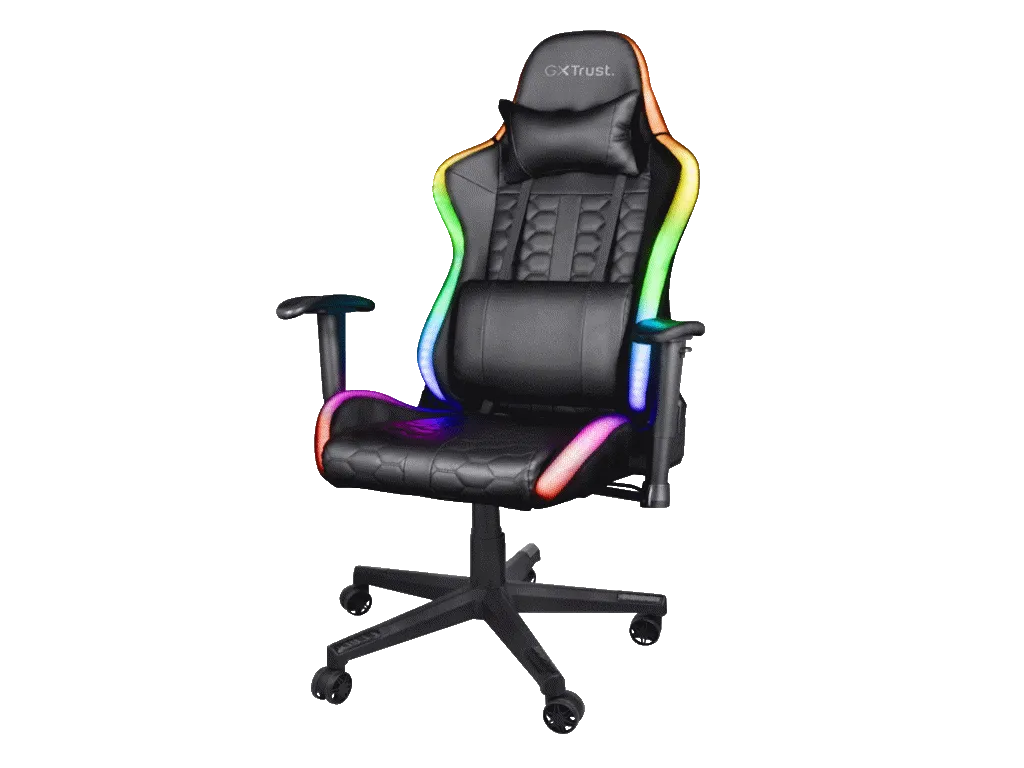 Trust Stolica TRUST GXT 716 RIZZA gaming/RGB LED/crna Slika 1
