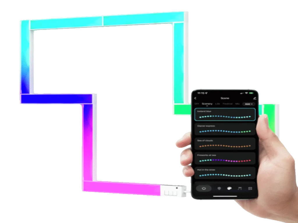 Panel TRUST GXT905 VYBZ RGBIC WALL LIGHT BARS/9 kom Slika 2