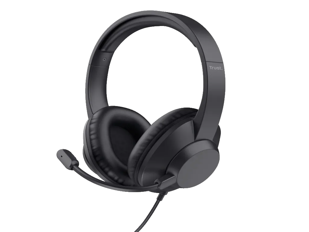 Trust Slušalice TRUST AYDA MAX USB HEADSET/USB-C, USB-A/crna Slika 1