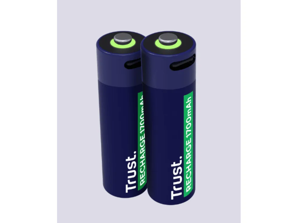 Trust Punjive baterija TRUST USB-C 2P - AA/2 kom/ crna Slika 3