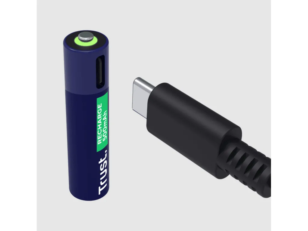 Trust Punjive baterija TRUST USB-C 2P - AAA/2 kom/ crna Slika 1