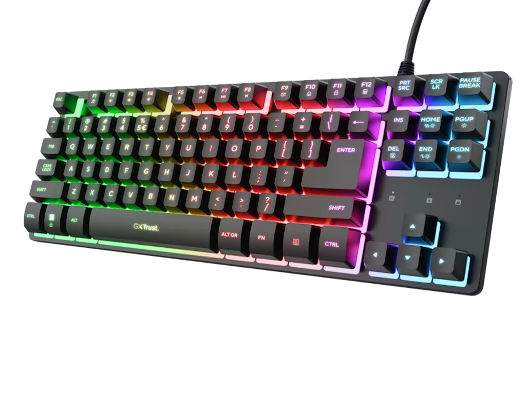 Trust Tastatura TRUST GXT833 THADO žicna/RGB/TKL/gaming/crna Slika 1