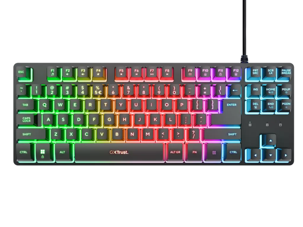 Trust Tastatura TRUST GXT833 THADO žicna/RGB/TKL/gaming/crna Slika 2