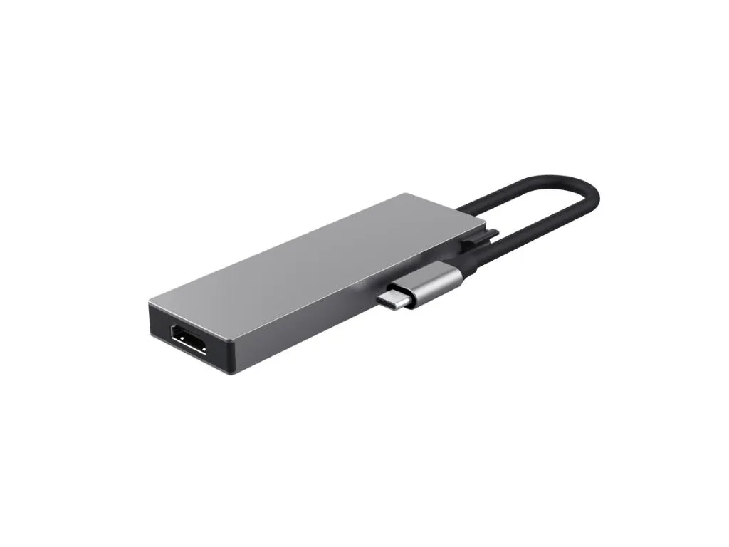 Adapter TRUST DALYX 5-IN-1 MULTIPORT/alu/siva Slika 4