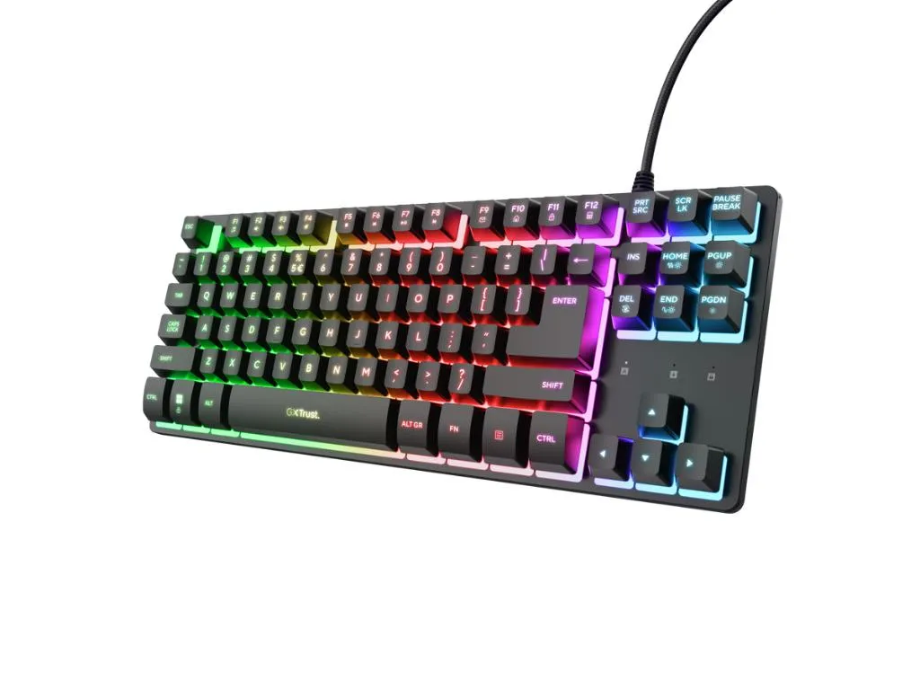 Tastatura TRUST GXT833 THADO žicna/RGB/TKL/SRB/gaming/crna Slika 1