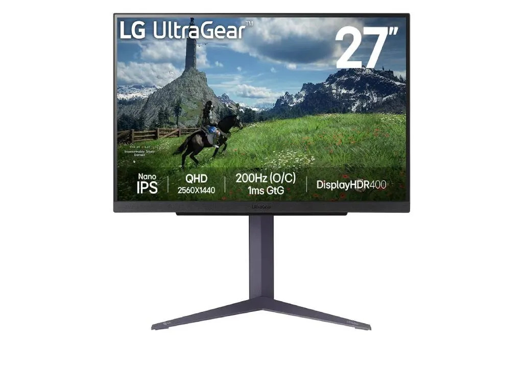 Monitor LG UltraGear 27GS85Q-B 27"/IPS/2560x1440/200Hz/1ms GtG/HDMIx2,DP,USB/Gsync,freesync/Pivot Slika 7