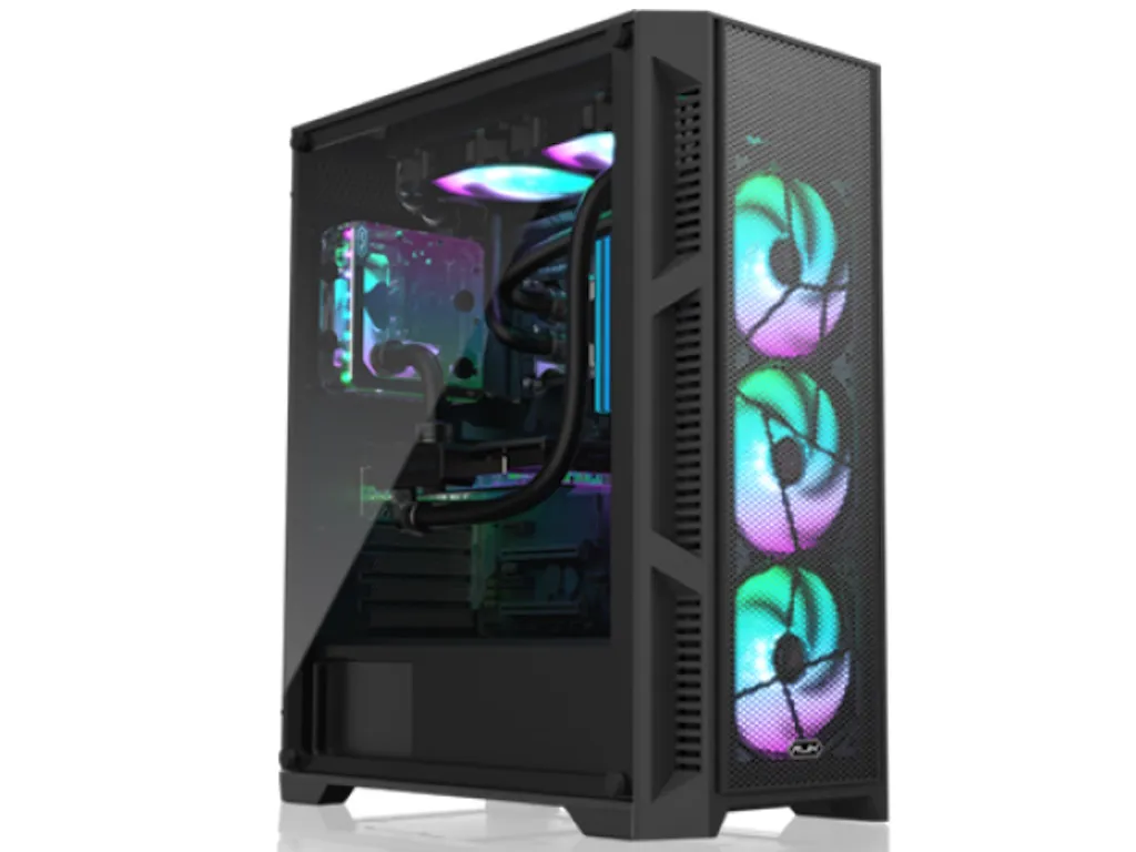 LC Power Kucište RAIJINTEK ARCADIA III TG Midi Tower/ATX,M-ATX,Mini-ITX/bez napajanja/kaljeno staklo/crna Slika 1