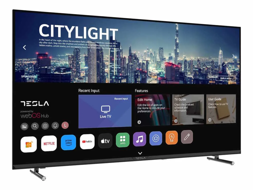 Tesla Televizor TESLA 40E645BFW/LED/40"/Full HD/webOS/crna/frameless Slika 2