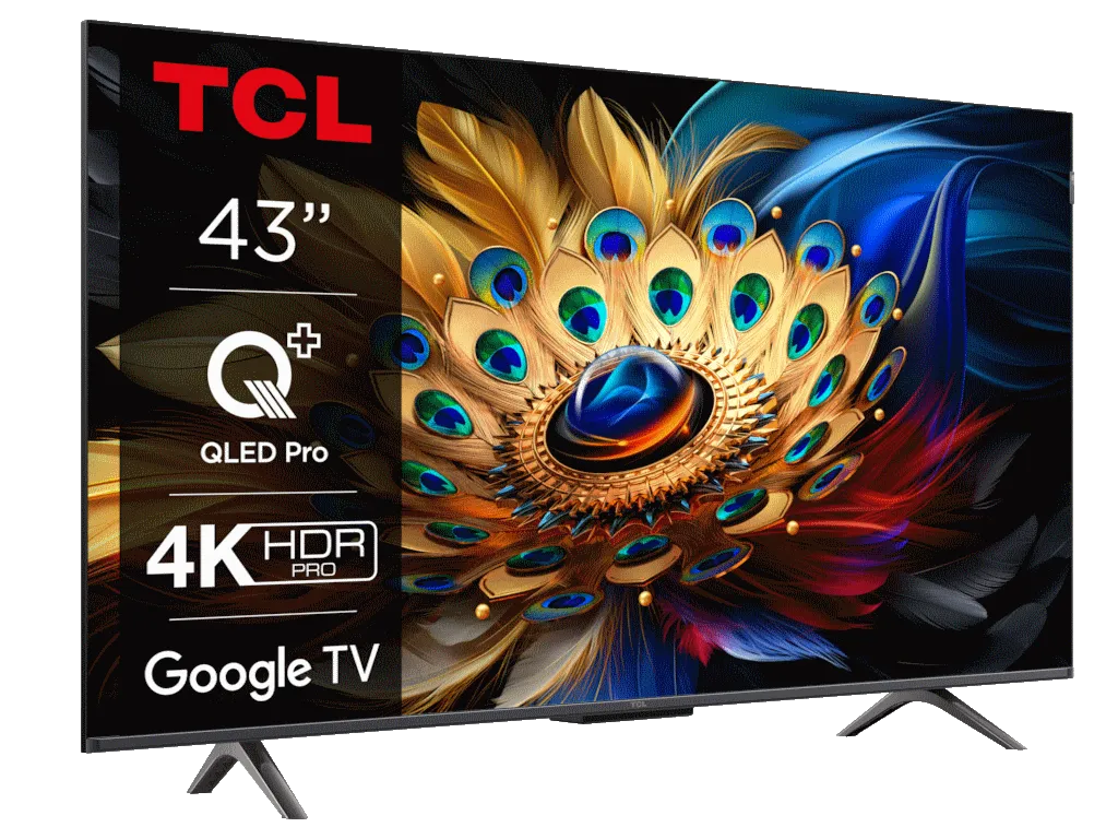 Televizor TCL 43C655/QLED/43"/4K HDR PRO/Google TV/crna Slika 3
