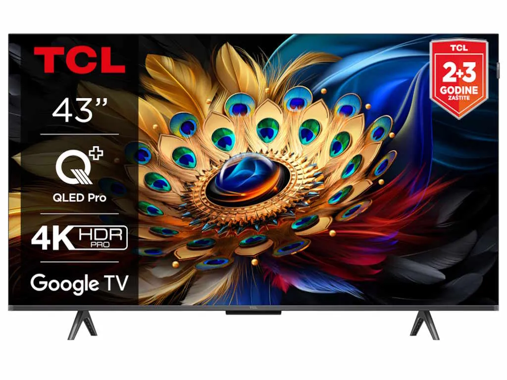 Televizor TCL 43C655/QLED/43"/4K HDR PRO/Google TV/crna Slika 17