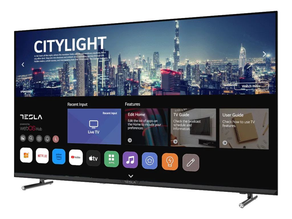 Tesla Televizor TESLA 43E645BUW/LED/43"/UHD/webOS/crna/frameless Slika 4