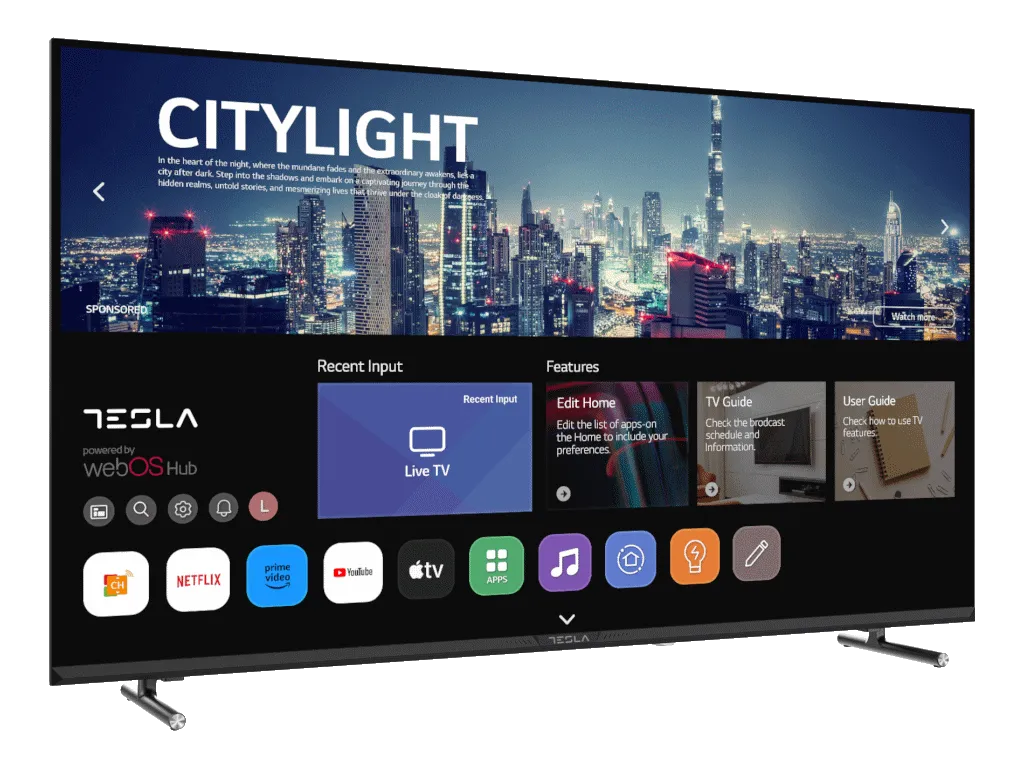Tesla Televizor TESLA 43E645BUW/LED/43"/UHD/webOS/crna/frameless Slika 8
