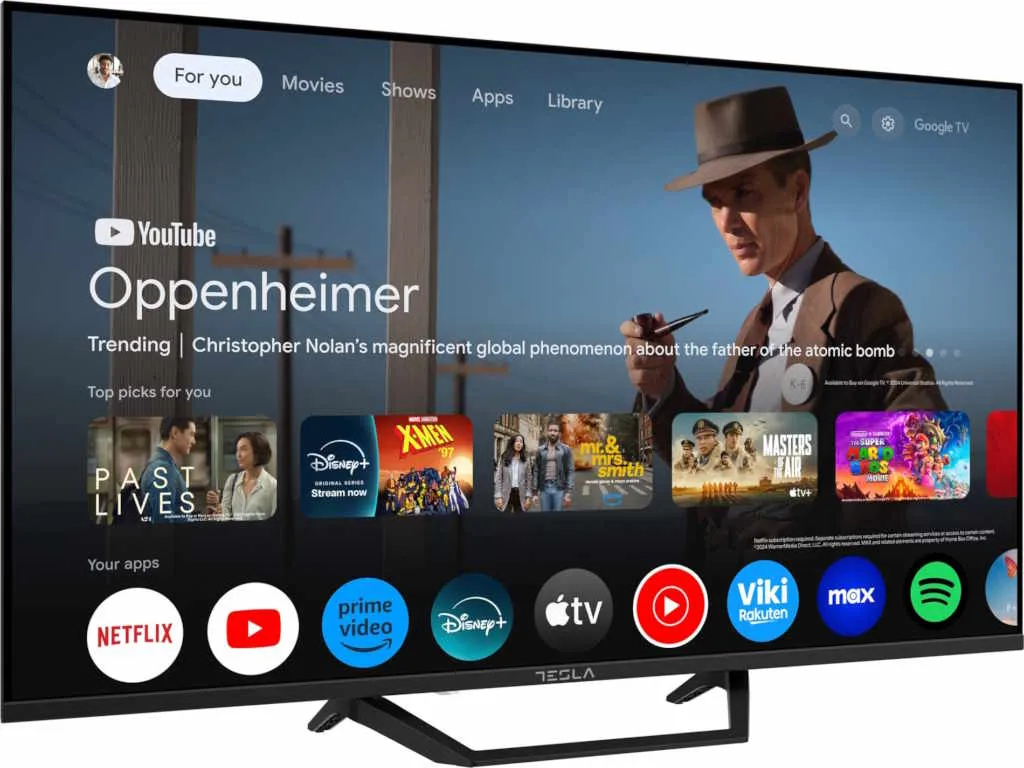 Tesla Televizor TESLA 43E655BUS/D-LED/43"/UHD/Smart/Google TV/crna Slika 4