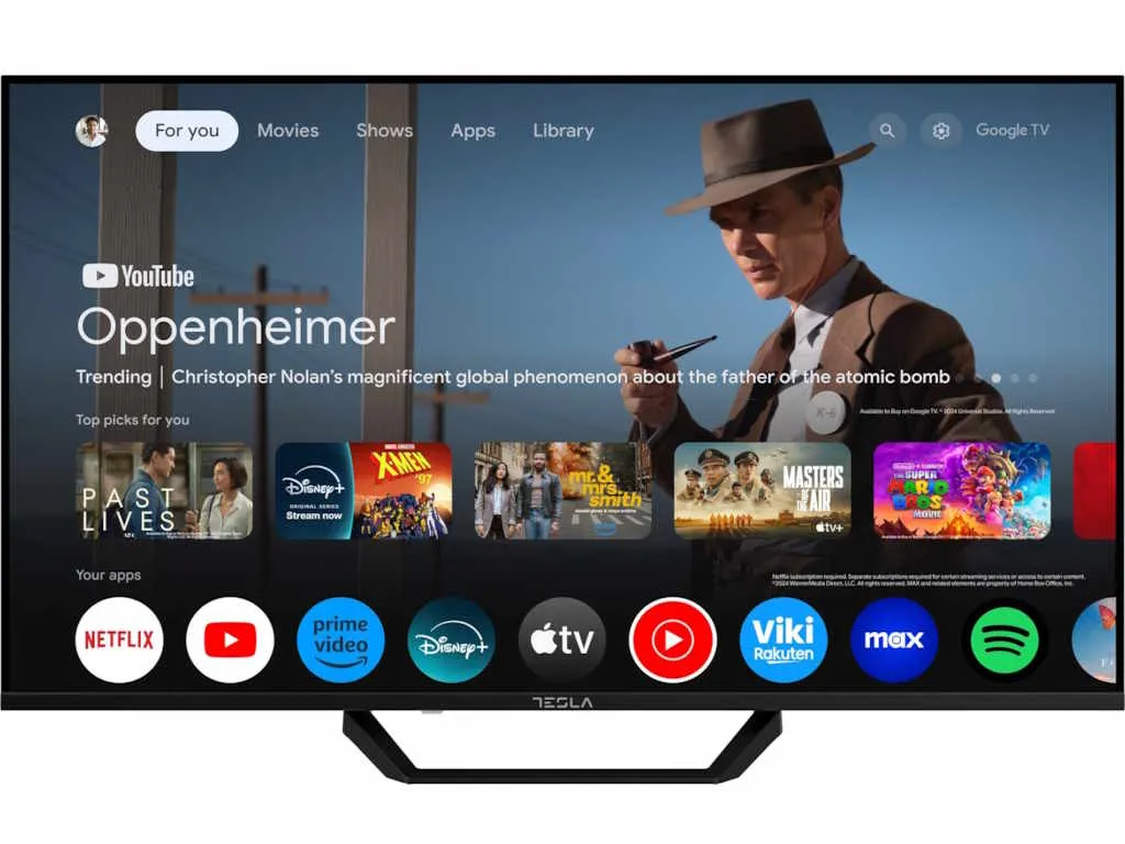 Tesla Televizor TESLA 43E655BUS/D-LED/43"/UHD/Smart/Google TV/crna Slika 5