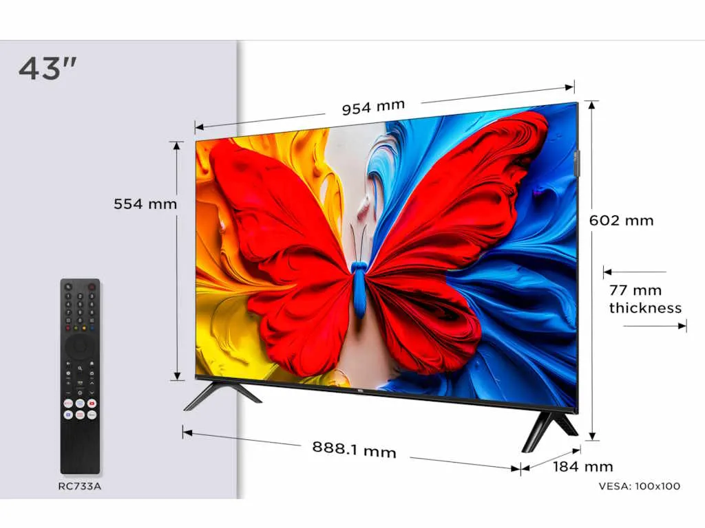 Televizor TCL 43S5K/QLED/43"/FullHD/60Hz/Android TV/crna Slika 2