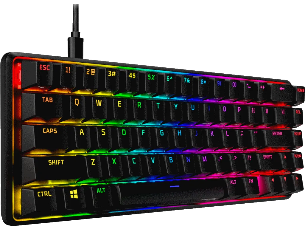 Tastatura HP HyperX Alloy Origins 65/Mehanicka/Gaming/ HX Red/US/4P5N4AA/crna Slika 3
