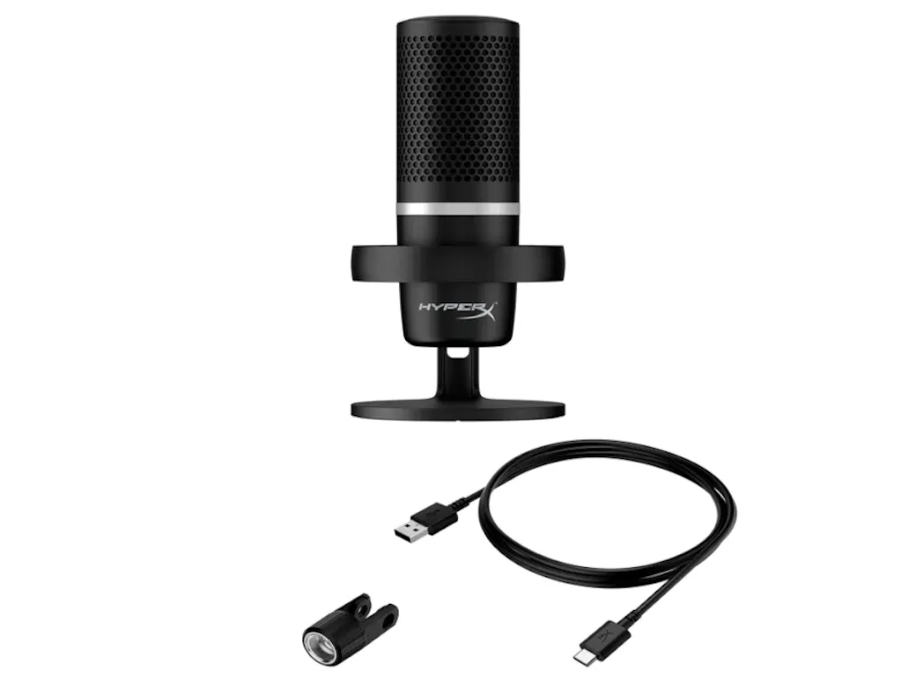 HyperX DuoCast - USB Microphone (Black) - RGB Lighting Slika 5