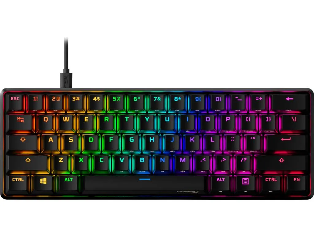 Tastatura HP HyperX Alloy Origins 60/Mehanicka/Gaming/ HX Red/US/4P5N4AA/crna Slika 1