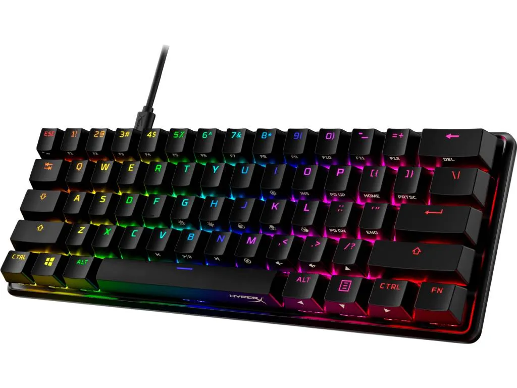 Tastatura HP HyperX Alloy Origins 60/Mehanicka/Gaming/ HX Red/US/4P5N4AA/crna Slika 4