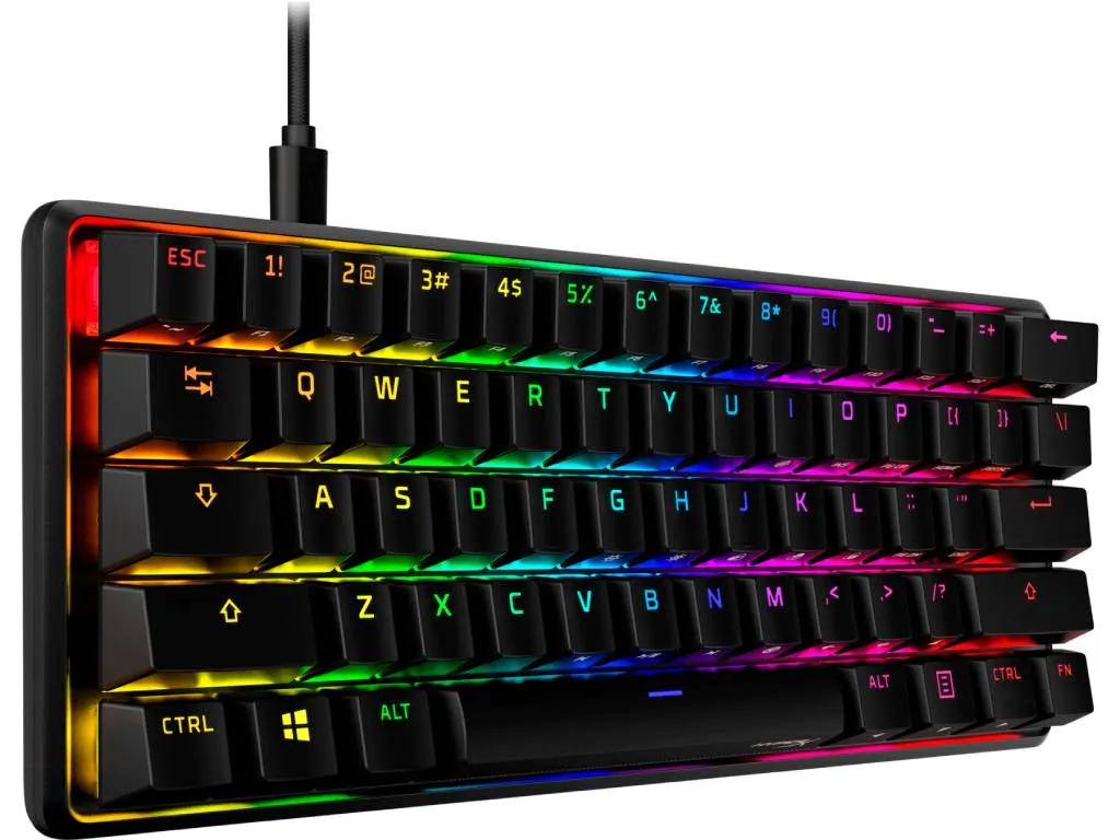 Tastatura HP HyperX Alloy Origins 60/Mehanicka/Gaming/ HX Red/US/4P5N4AA/crna Slika 5