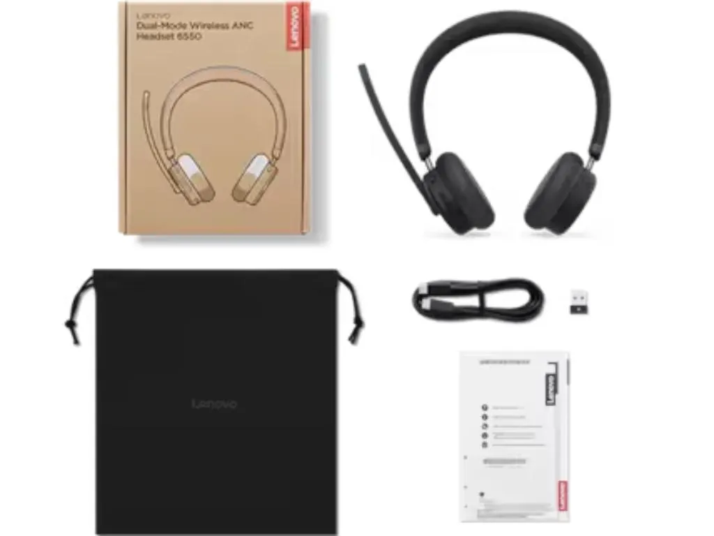 Slušalice LENOVO  Dual-Mode Wireless ANC Headset 6550 (USB-A, Teams) Slika 6