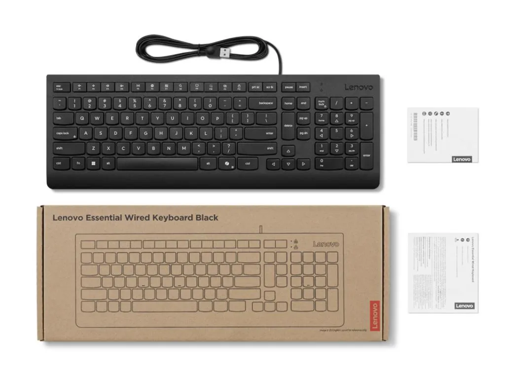 Tastatura LENOVO Essential žicna/SRB/crna Slika 3